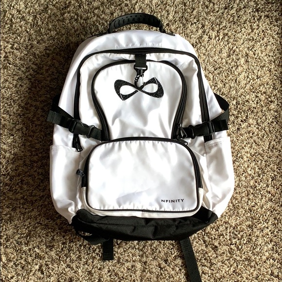 white nfinity backpack